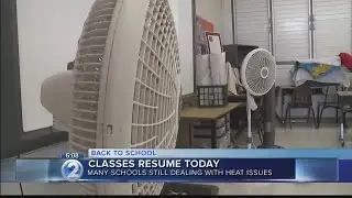 Many schools across the state continue to battle heat issues