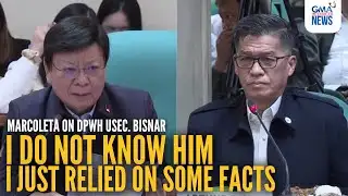Marcoleta raises concerns over DPWH Usec. Bisnar’s background | GMA Integrated News