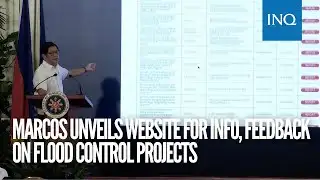 Marcos unveils website for info, feedback on flood control projects