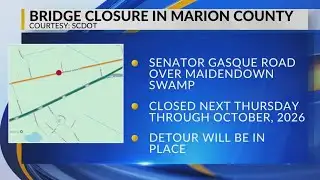 Marion County bridge replacement expected to last until fall of 2026