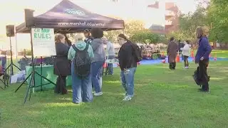 Marshall prepares for Texas State game with car bash