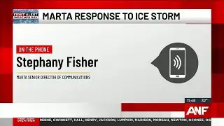 MARTA spokesperson gives update on train, bus schedule during ice storm