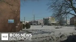 Maryland communities continue with snow removal efforts week after winter storm