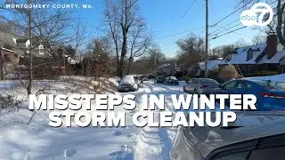 Maryland county admits missteps in response to winter snowstorm