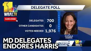 Maryland delegates unanimously endorse Harris