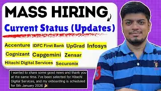 🔥 MASS Updates | Infosys, Cognizant, Accenture, IDFC, UpGrad, Capgemini, Secuornix | 2021-2026 BATCH