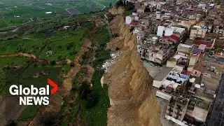 Massive 4km-long landslide devastates Sicily town