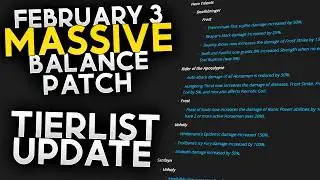 MASSIVE Balance Patch for Midnight! (Tierlist Update)