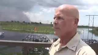 Massive brush fire in Everglades