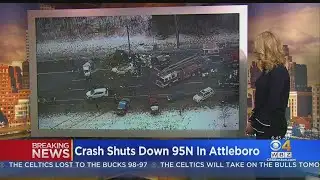 Massive Crash Shuts Down Interstate 95 North In Attleboro