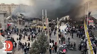 Massive Fire Engulfs Jannat Bazaar in Tehran, Destroying Clothing Market | Diplomacy Decoder