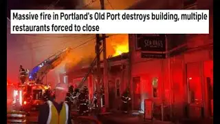 Massive fire in Portland