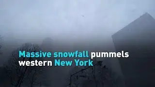 Massive snowfall pummels western New York