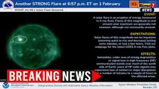 Massive X8 Solar Flare Erupts as Volatile Sunspot Turns Toward Earth
