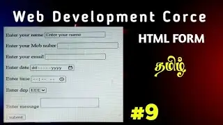 Mastering HTML Basics and Beyond | Your Ultimate Guide to Begin Web Development 💻 in Tamil  -9-