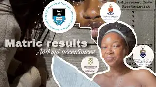 Matric results and Uni acceptances | South African YouTuber 