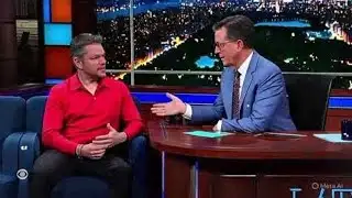 Matt Damon Kicked Off Stephen Colbert