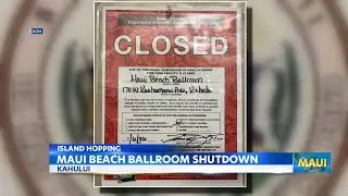 Maui Beach Ballroom shut down over cockroach infestation