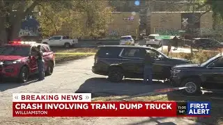 Mayor: 3 sanitation workers injured in Upstate crash between train, dump truck
