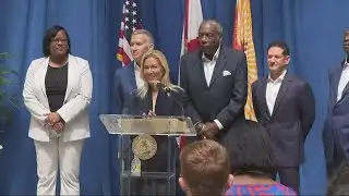 Mayor-elect Donna Deegan introduces team members during first press conference