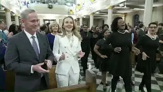 Mayor- Elect Helena Moreno arrives to Inauguration Mass