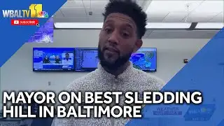 Mayor shares his fav sledding hill in Baltimore