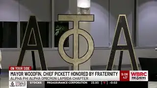 Mayor Woodfin, Chief Pickett honored by Alpha Phi Alpha Fraternity, Omicron Lambda chapter