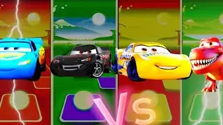 McQueen Green🆚Evil Eater🆚Cruz Ramirez🆚McQueen dinosaur #lightningmcqueen#coffindance