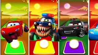 McQueen 🚗Police 🚓Evil Eater💀McQueen Green #mcqueeneater #coffindance