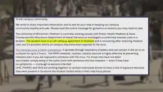Measles case confirmed at UW-Madison