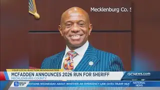 Mecklenburg County Sheriff McFadden announces 2026 run for reelection