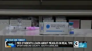 Med students in South Carolina learn about measles in real-time