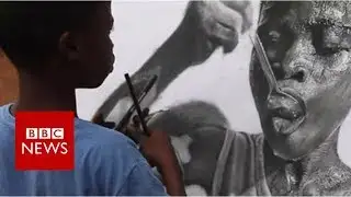 Meet the 11-year-old creating hyper-real art - BBC News