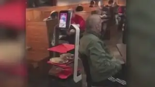 Meet the newest worker at The Distillery in Victor: A robot