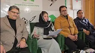Mehbooba Mufti held press conference in Srinagar, where she is discussing various pertinent issues.