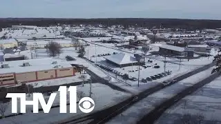 Melting ice causes issues along roadways in Arkansas