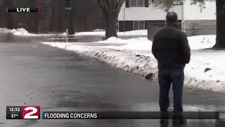 Melting snow, significant rainfall causing area flooding