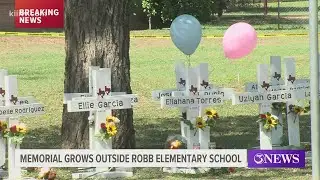 Memorial grows outside of Robb Elementary School