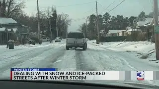 Memphis residents grapple with snow-packed streets after winter storm