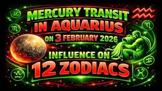 Mercury Transit In Aquarius On 3 February 2026 Influence on All 12 Zodiacs