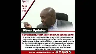 Meru Governor Mutuma M’Ethingia Leads County Team to Senate CPAC
