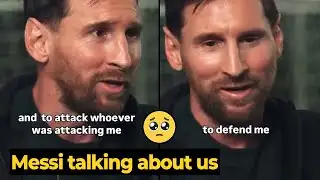 Messi responds to fans who defend him from haters