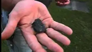 Meteor falls from sky