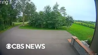 Meteorite crash landing captured on Ring doorbell