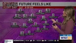 Meteorologist Belle Oliver tracks near zero wind chills and next chance for seeing snow