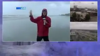 Meteorologist Sean Bailey Live Hurricane Coverage