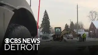 Metro Detroit residents experience water main breaks amid cold weather