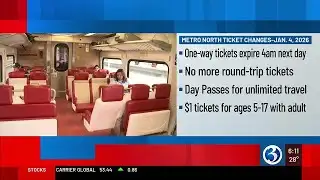 Metro-North announces ticket changes starting January 4