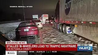 MHP on the scene as ‘massive backup’ due to ice stops traffic