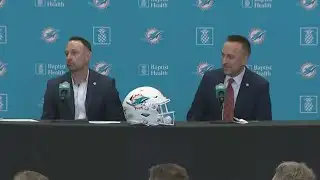 Miami Dolphins introduce Head Coach Jeff Hafley, General Manager Jon-Eric Sullivan